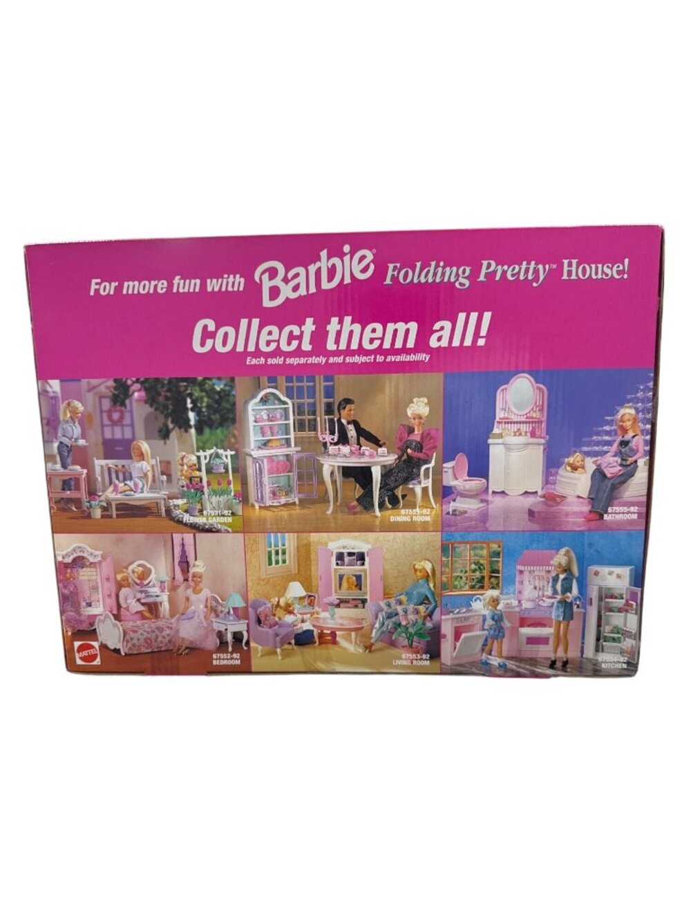 Barbie Bathroom Playset Folding Pretty House Accessories Mattel 1998 Vintage New - Picture 5 of 6